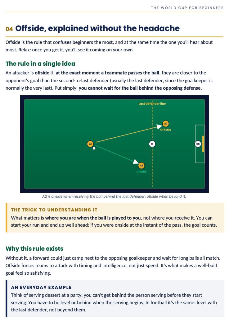 The World Cup for Beginners: an easy guide to understand and enjoy every match